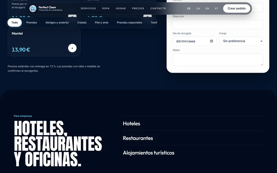 Perfect Clean — For businesses